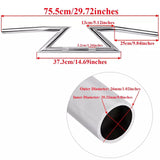 Manubrio De Motos De 1 Pulgada Cromado