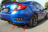 Lip Esquinero Splitter Trasero Civic 2016 Al 2020
