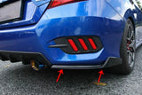 Lip Esquinero Splitter Trasero Civic 2016 Al 2020