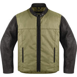 ICON CHAMARRA PIEL/TEXTIL PARA CONDUCIR EN MOTO