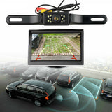 Camara De Reversa Vision Nocturna Con Monitor Para Autos