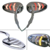 Espejos Moto Con Led Dyna Super Glide Fxd 1997-2010