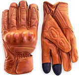 Guantes Motociclista Cuero Genuino Estilo Vintage