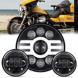 Juego Faros Para Moto Led De 7 Pulgadas