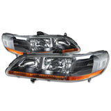 Par de faros fondo negro Honda Accord 1998-2002