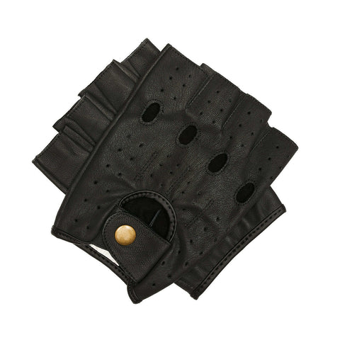 Guantes Dedos Cortos De Piel Para Motociclista