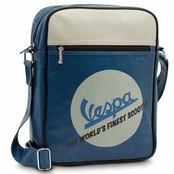 Mochila Vespa Azul con Blanco y Negro