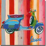 Cuadro Pintura poster para garage coleccion vespa