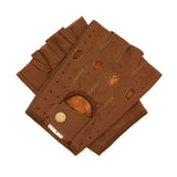 Guantes Dedos Cortos De Piel Para Motociclista