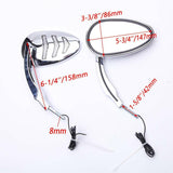 Espejos Moto Con Led Dyna Super Glide Fxd 1997-2010