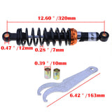 Amortiguadores Traseros Motocicleta 320 Mm