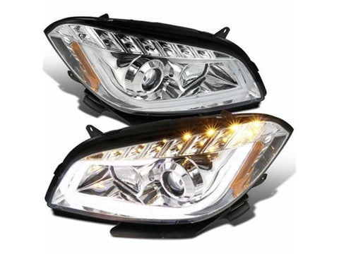 Faros Ojo De Angel Y Led Fondo Cromado Malibu 2008 - 2012