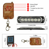 Kit De 4 Luces Estrobo Led Universales