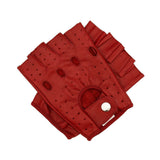 Guantes Dedos Cortos De Piel Para Motociclista