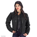 Chaqueta textil de moto ironborn para mujer