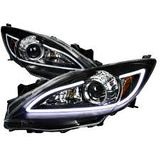 Mazda 3 Speed Sedan Hatchback Faros Con Lupa Y Led 10 - 13