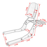 Repaldo De Asiento Moto Honda Shadow Aero 750 Vt750c 04-12