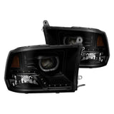 Faros Ojo De Angel Y Led Dodge Ram 1500 2013 - 2018