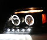 Faros ojo de ángel  fondo negro Ford F150 1997-2003