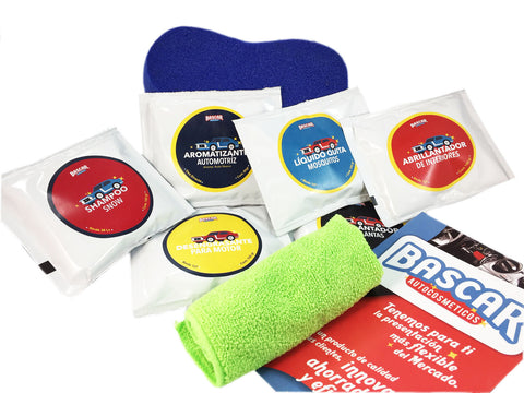 Kit Autocosmeticos De Limpieza Y Lavado Automotriz