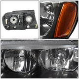 Faros Fondo Negro Para Jeep Grand Cherokee 1999 - 2004