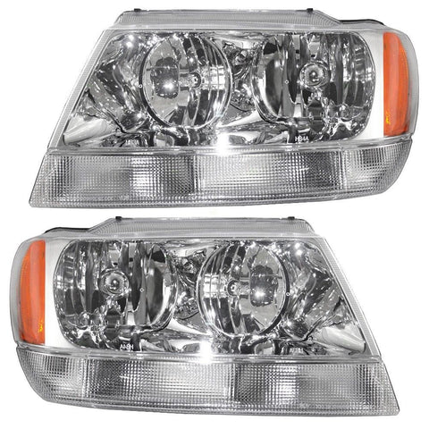 Faros Fondo Cromado Grand Cherokee Limited 1999 - 2004