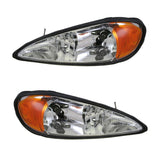 Par De Faros Fondo Cromado Pontiac Grand Am 1999 - 2005