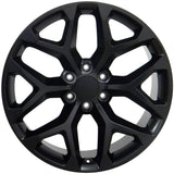 Set De Rines Negro Mate Gmc Sierra Avalanche Blazer 22x9
